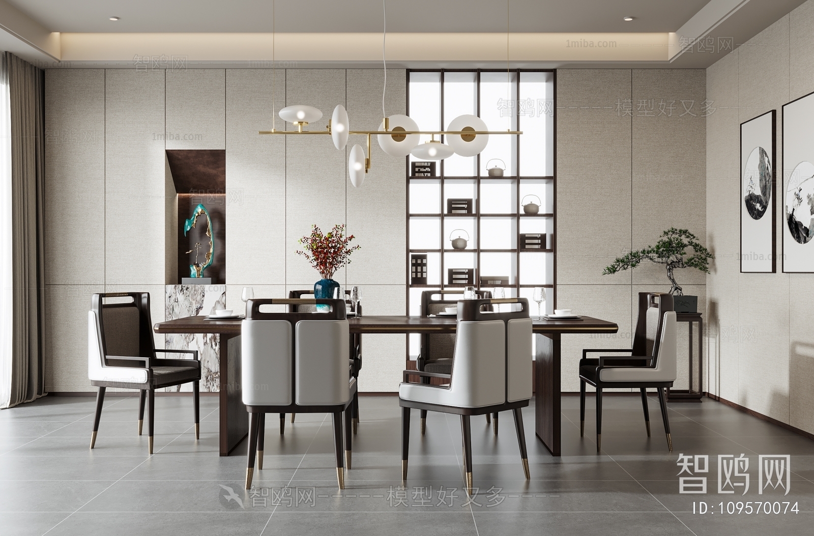 New Chinese Style Dining Room