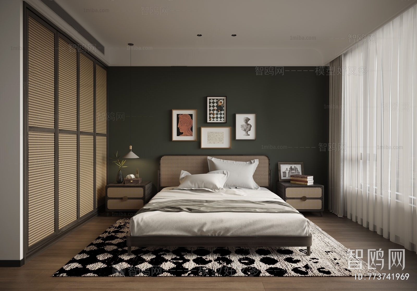 Nordic Style Retro Style Bedroom
