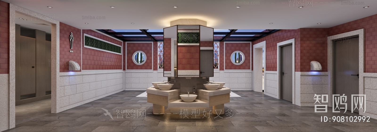 New Chinese Style Public Toilet