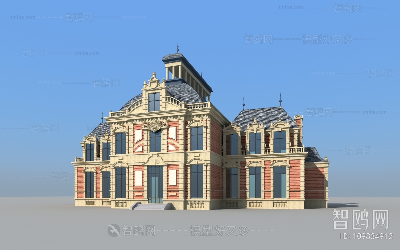 Simple European Style Building Appearance