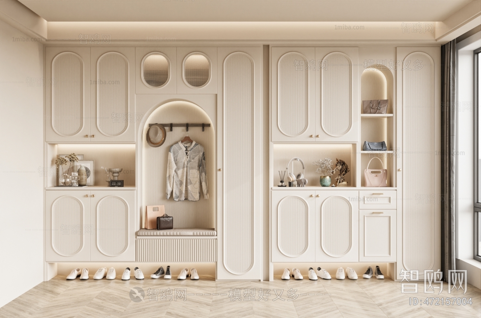 French Style Shoe Cabinet