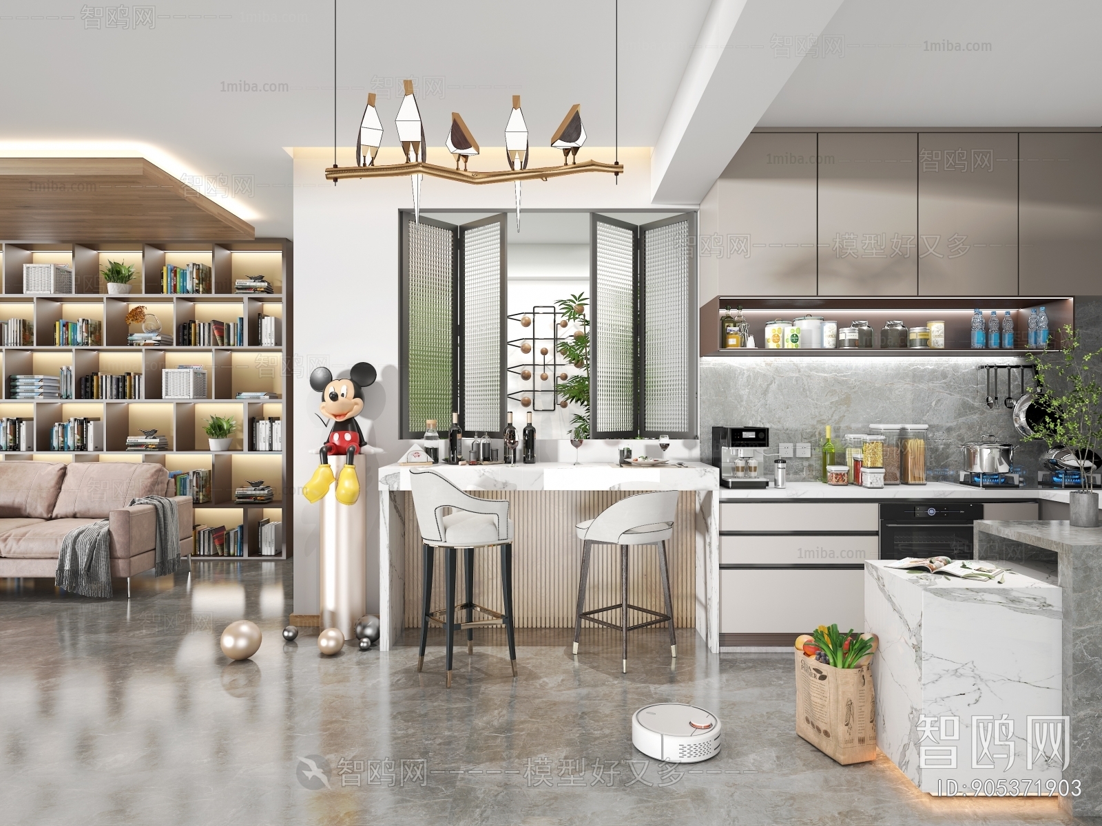 Modern Open Kitchen