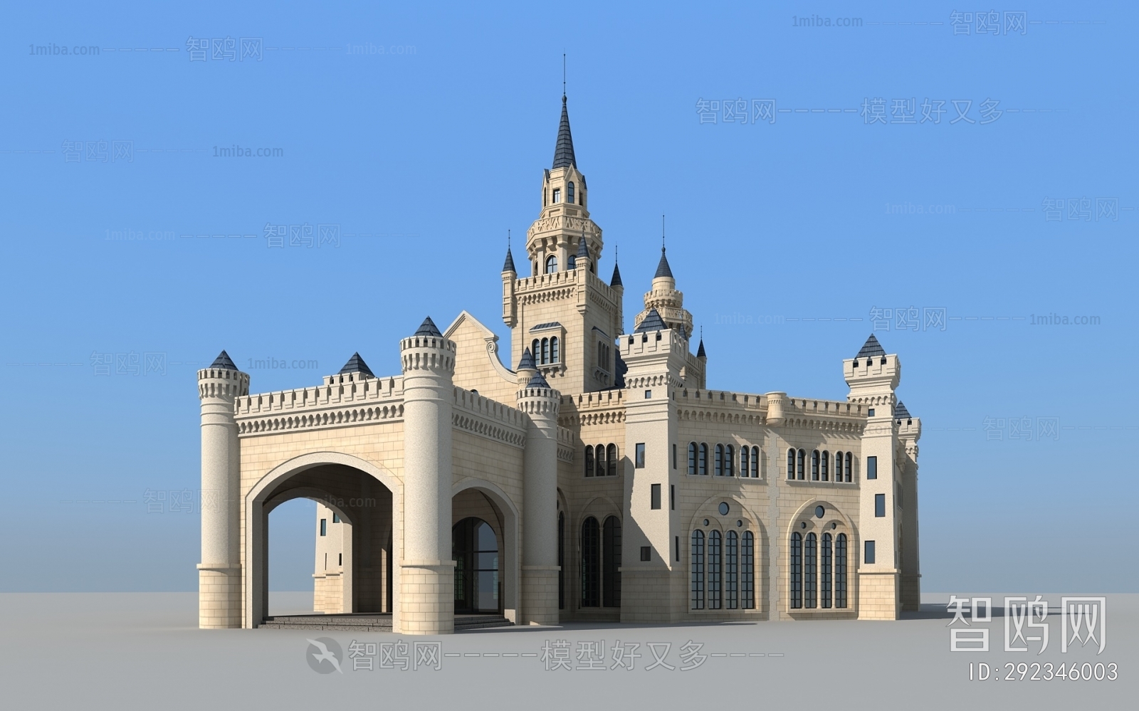 Simple European Style Building Appearance