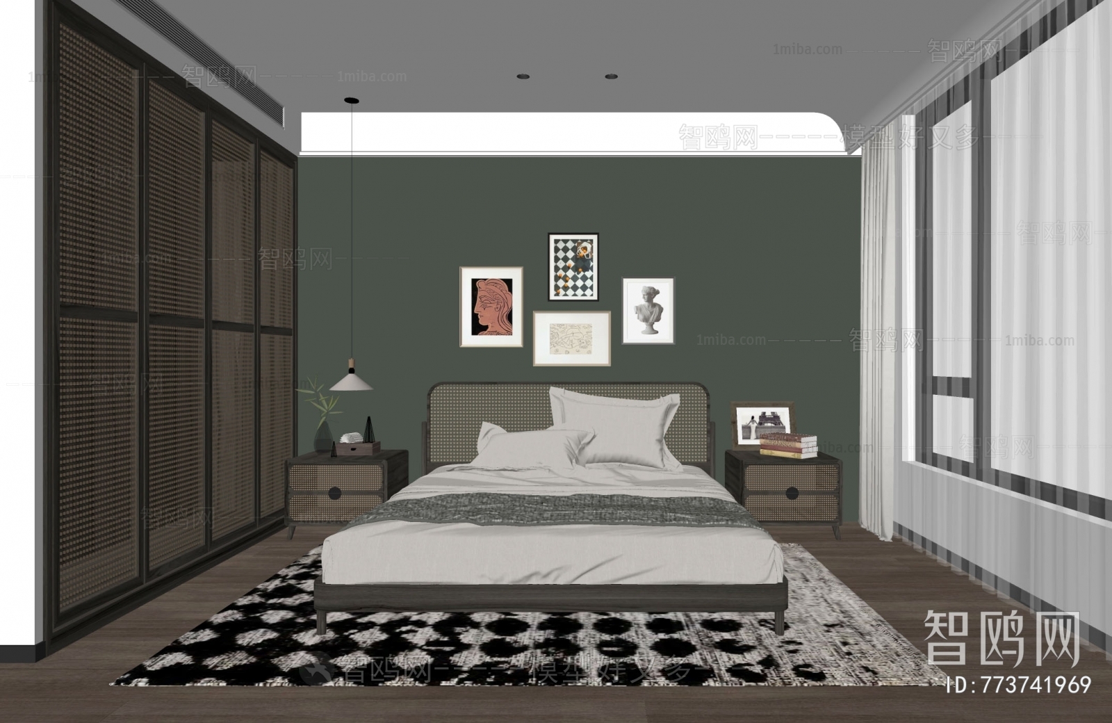 Nordic Style Retro Style Bedroom