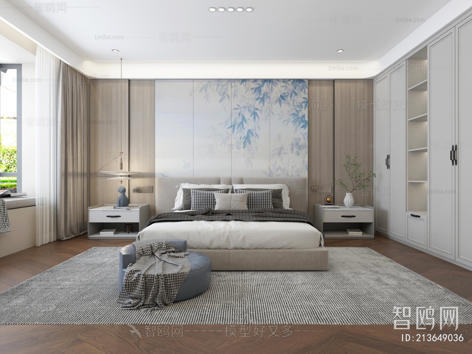 New Chinese Style Bedroom