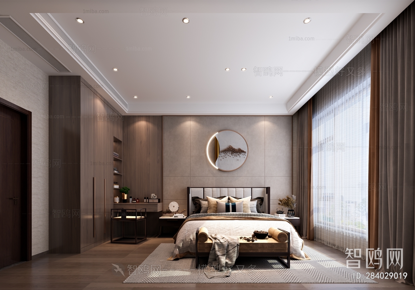 New Chinese Style Bedroom