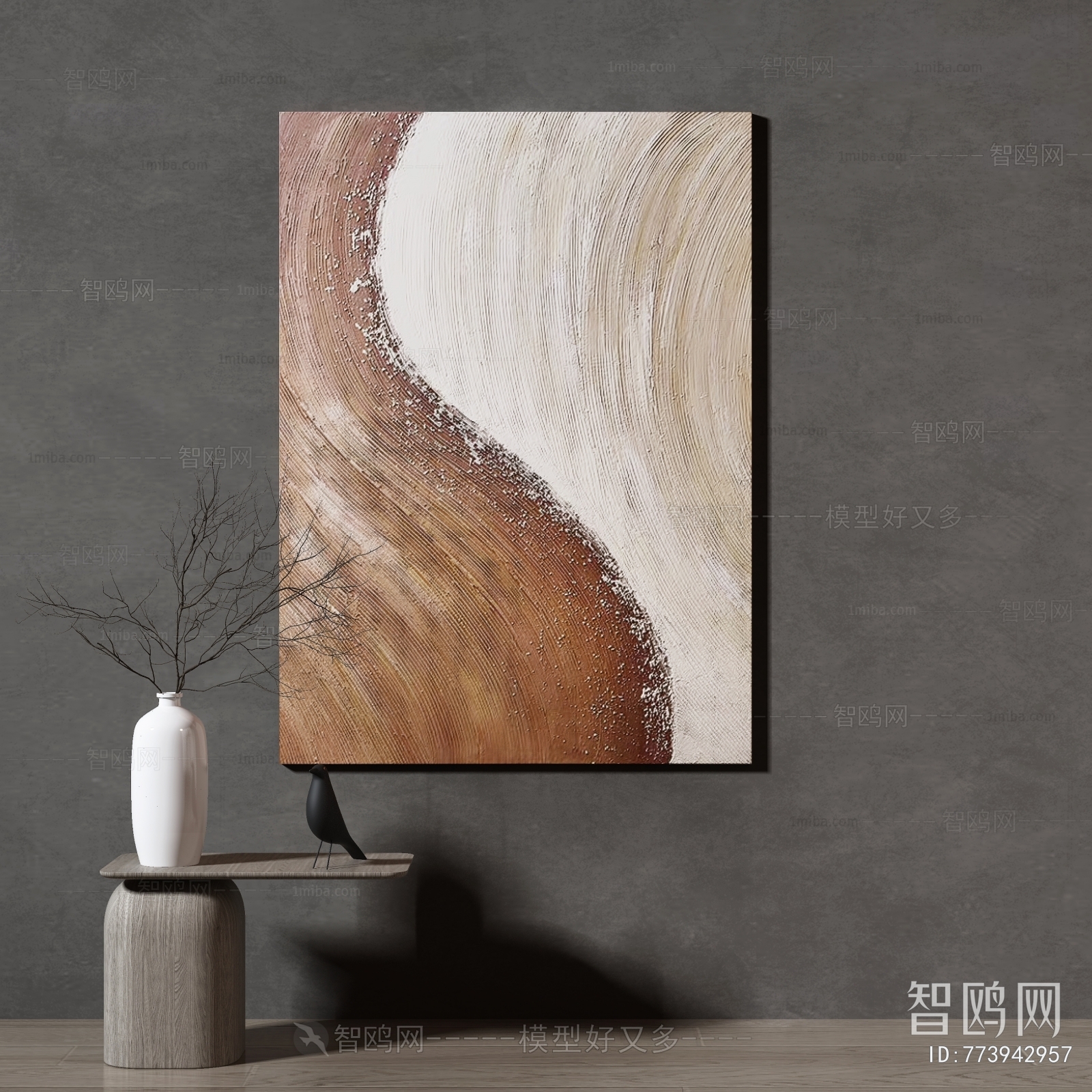 Modern Wabi-sabi Style Painting