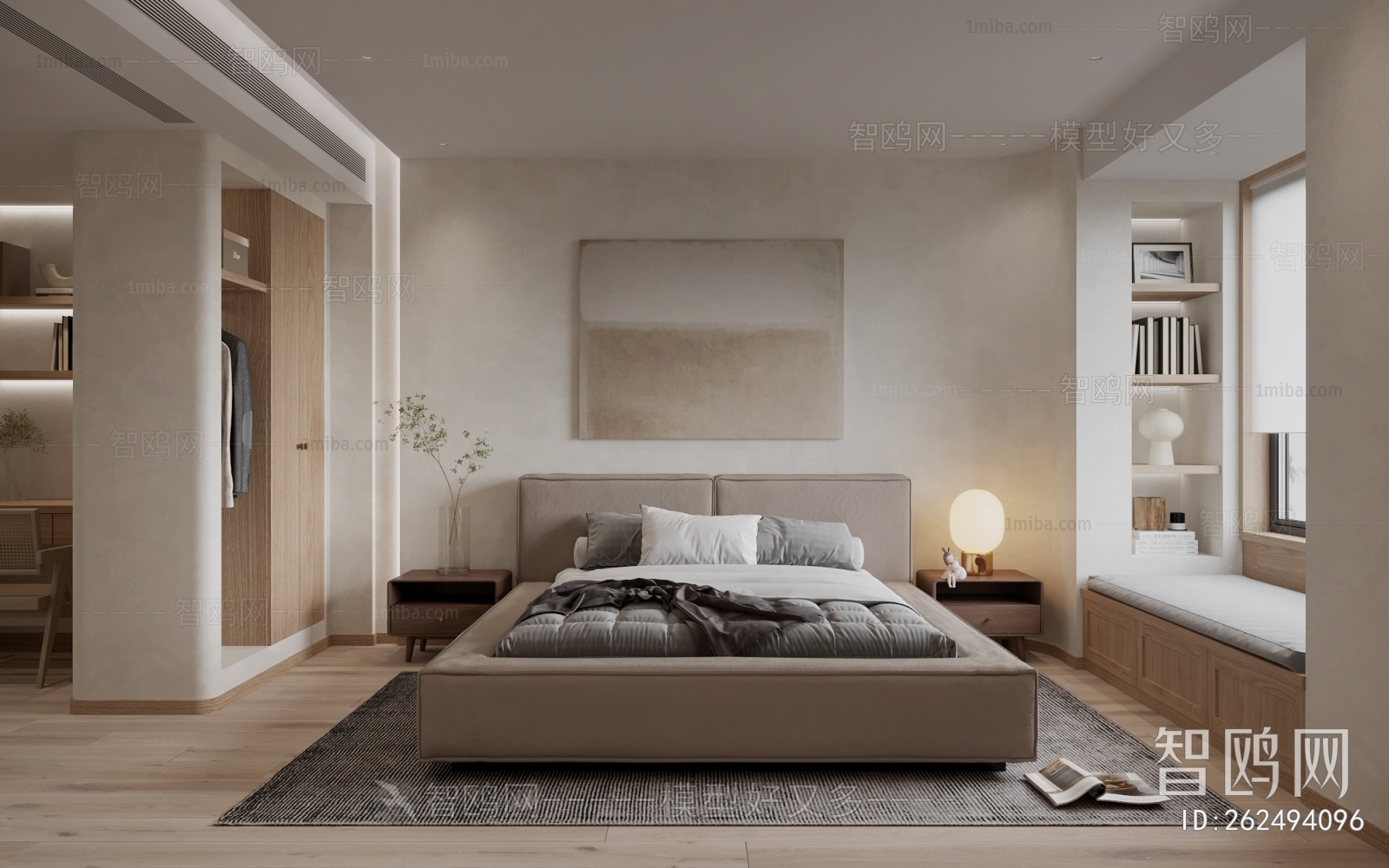 Modern Wabi-sabi Style Bedroom