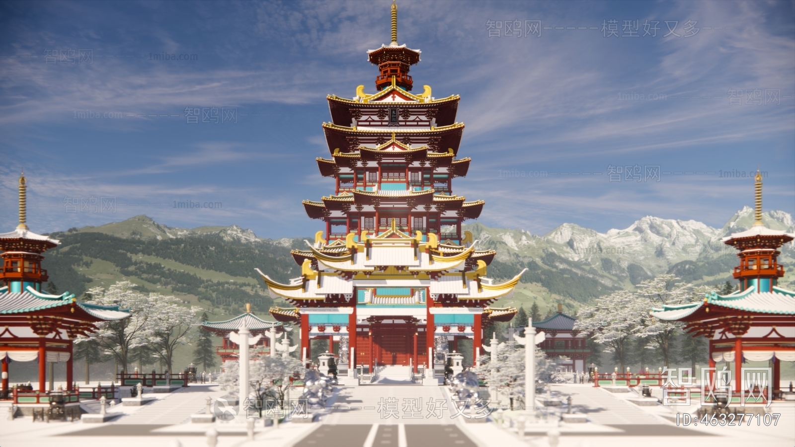 Chinese Style Ancient Architectural Buildings