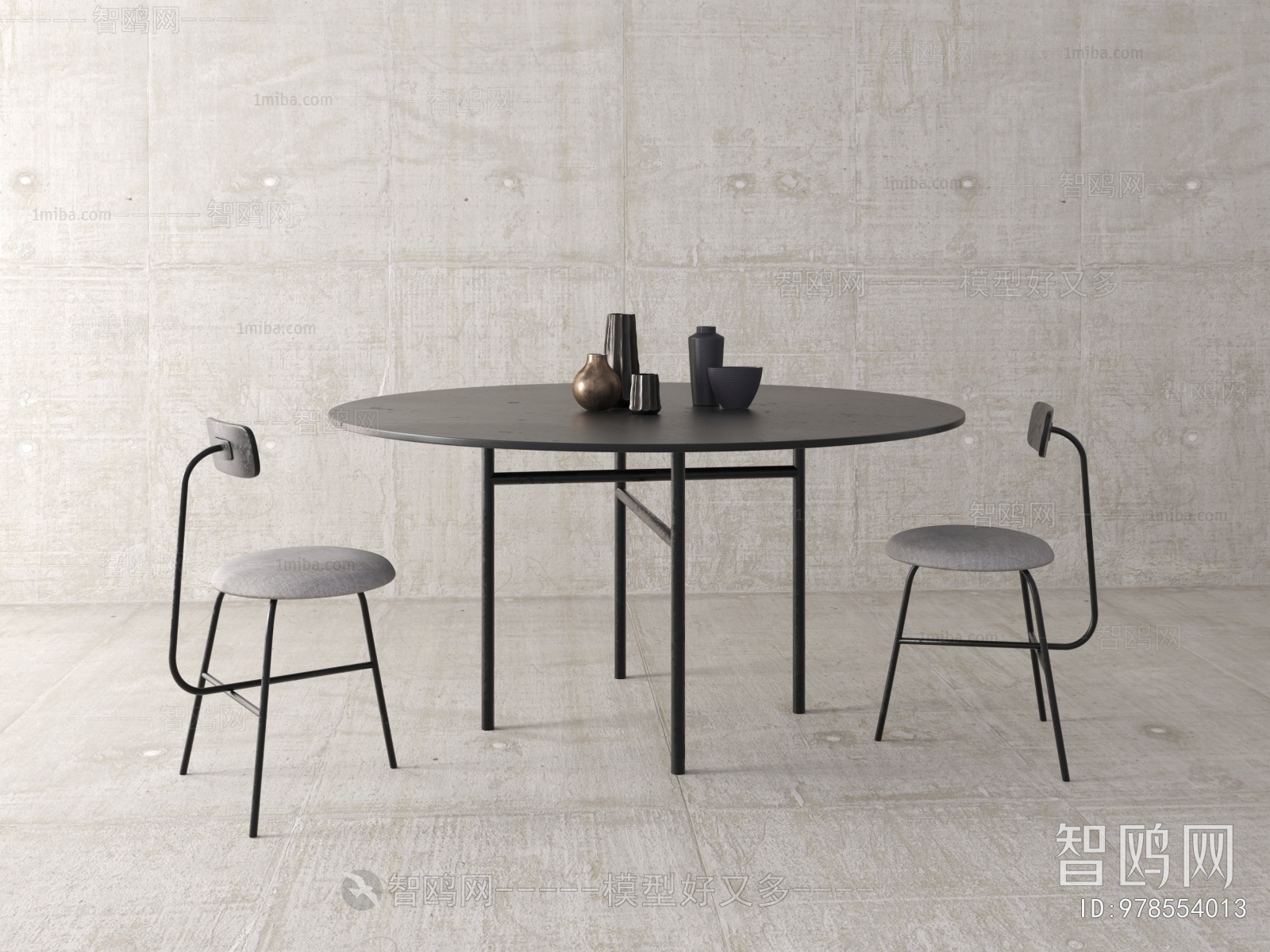 Industrial Style Dining Table And Chairs