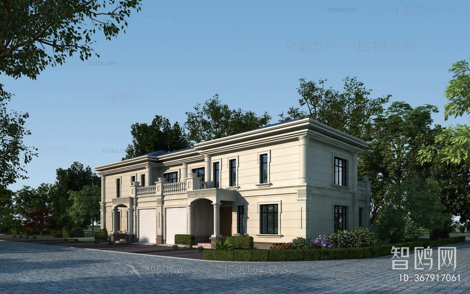 Simple European Style Villa Appearance