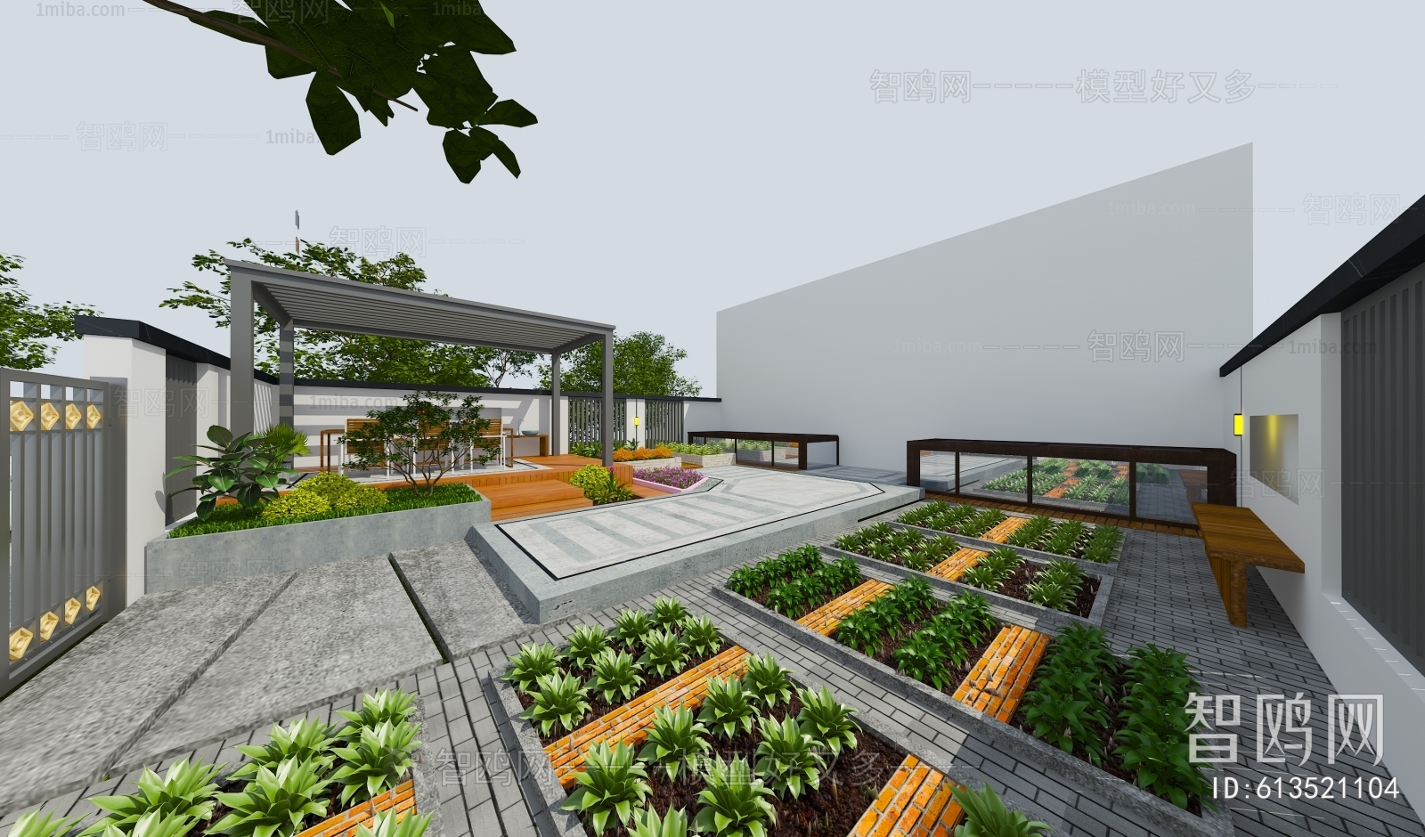 Modern Courtyard/landscape