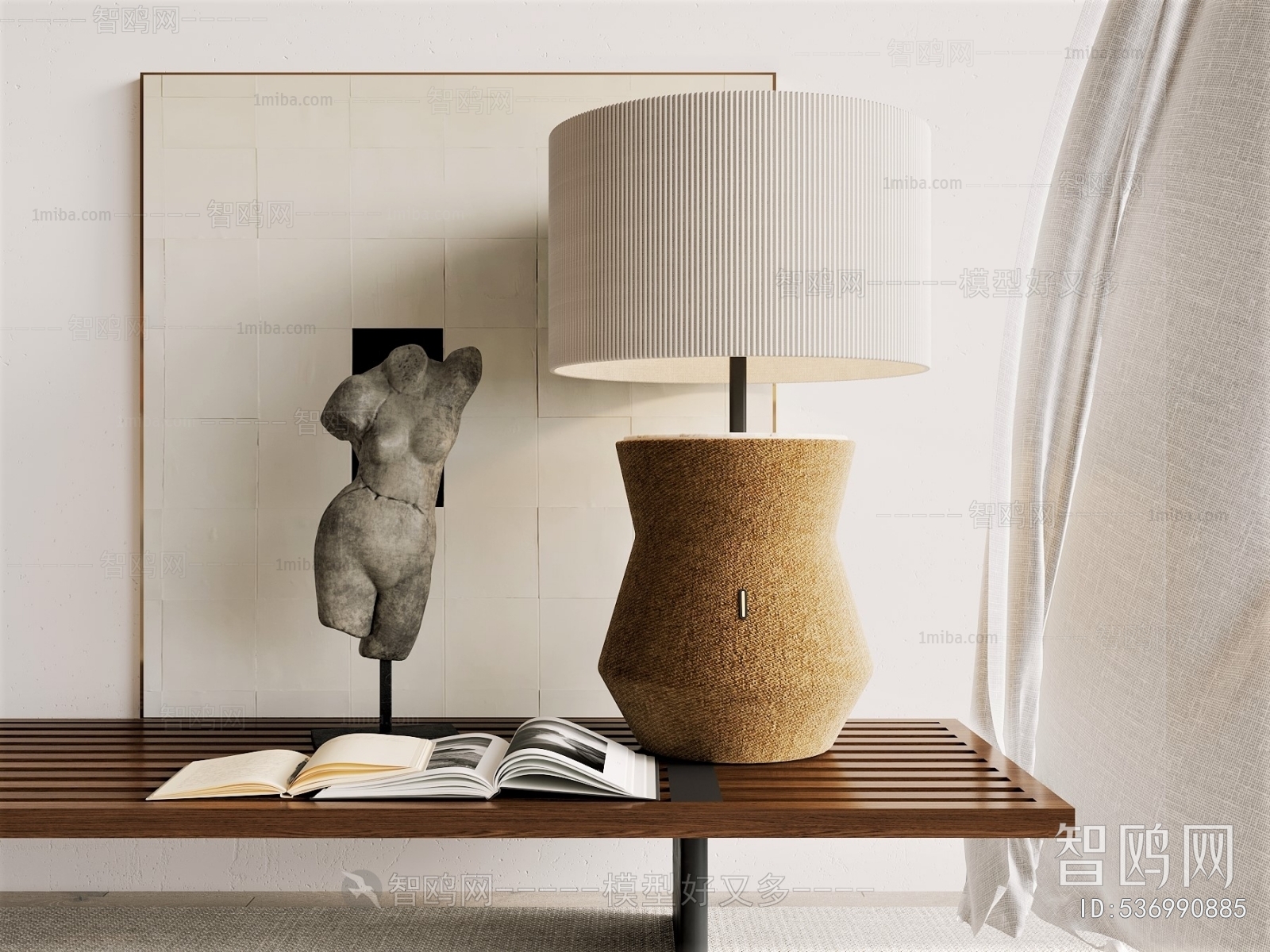 Wabi-sabi Style Table Lamp