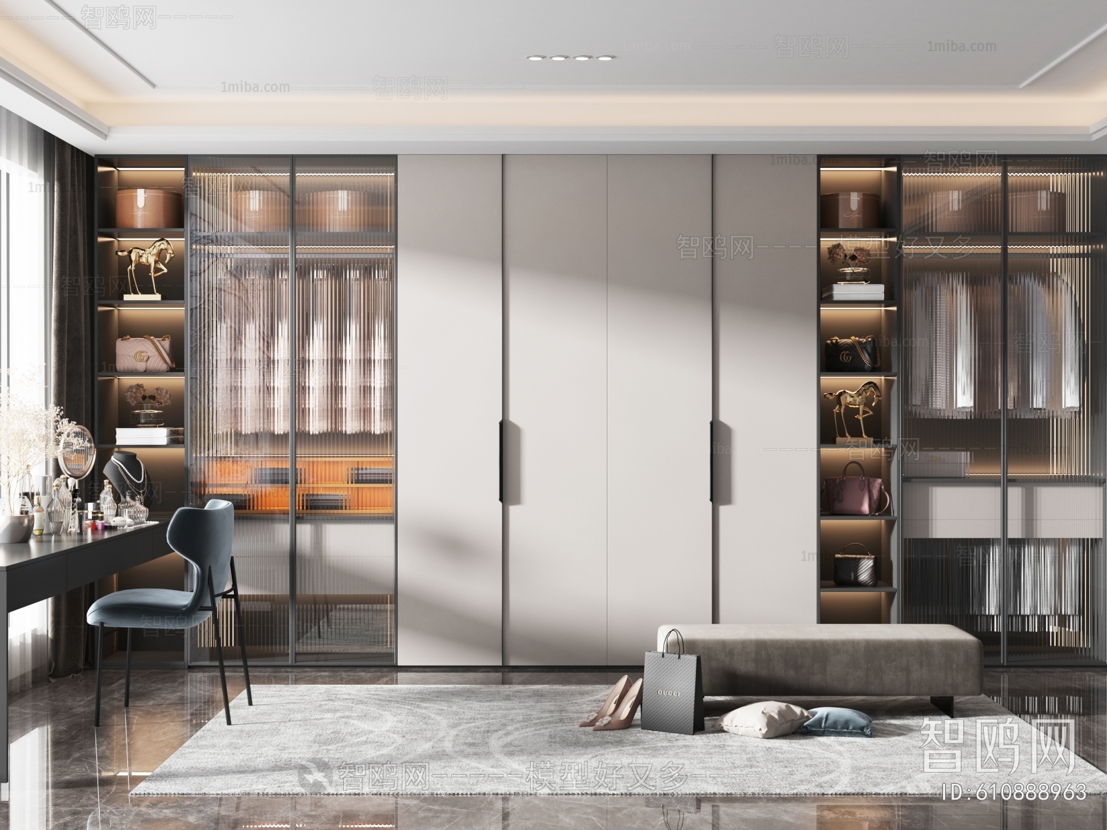 Modern Clothes Storage Area