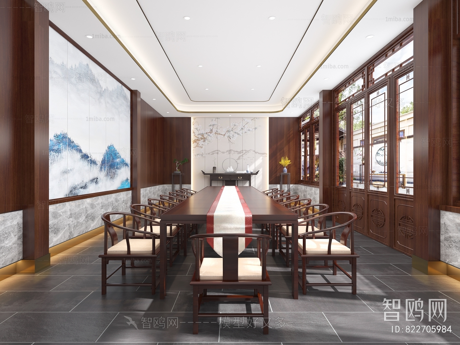 New Chinese Style Meeting Room