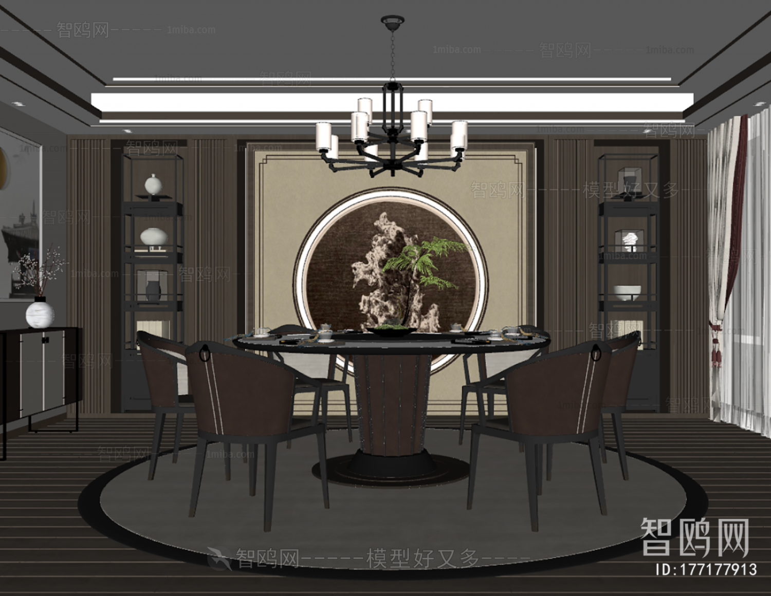 New Chinese Style Dining Room