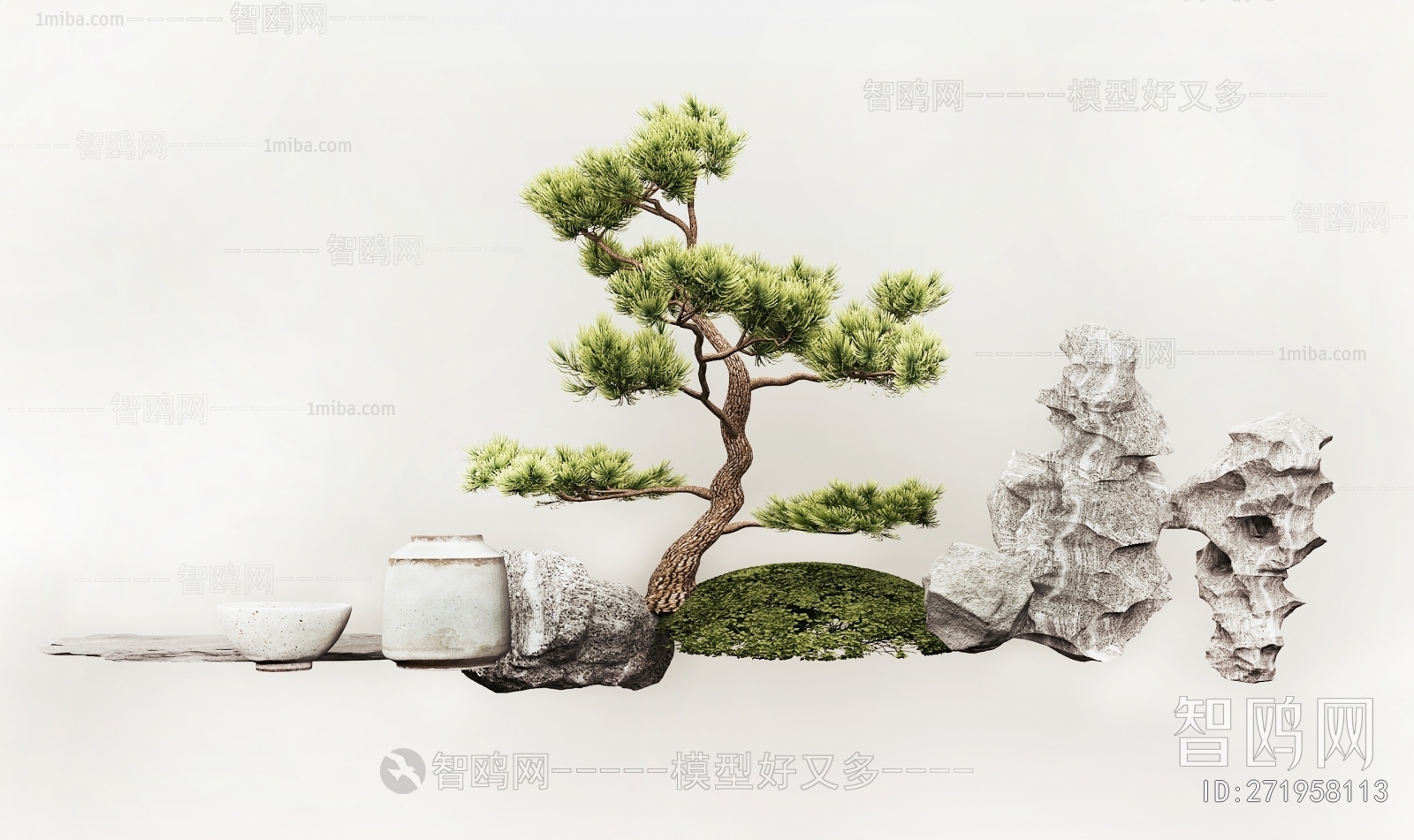 New Chinese Style Wabi-sabi Style Garden