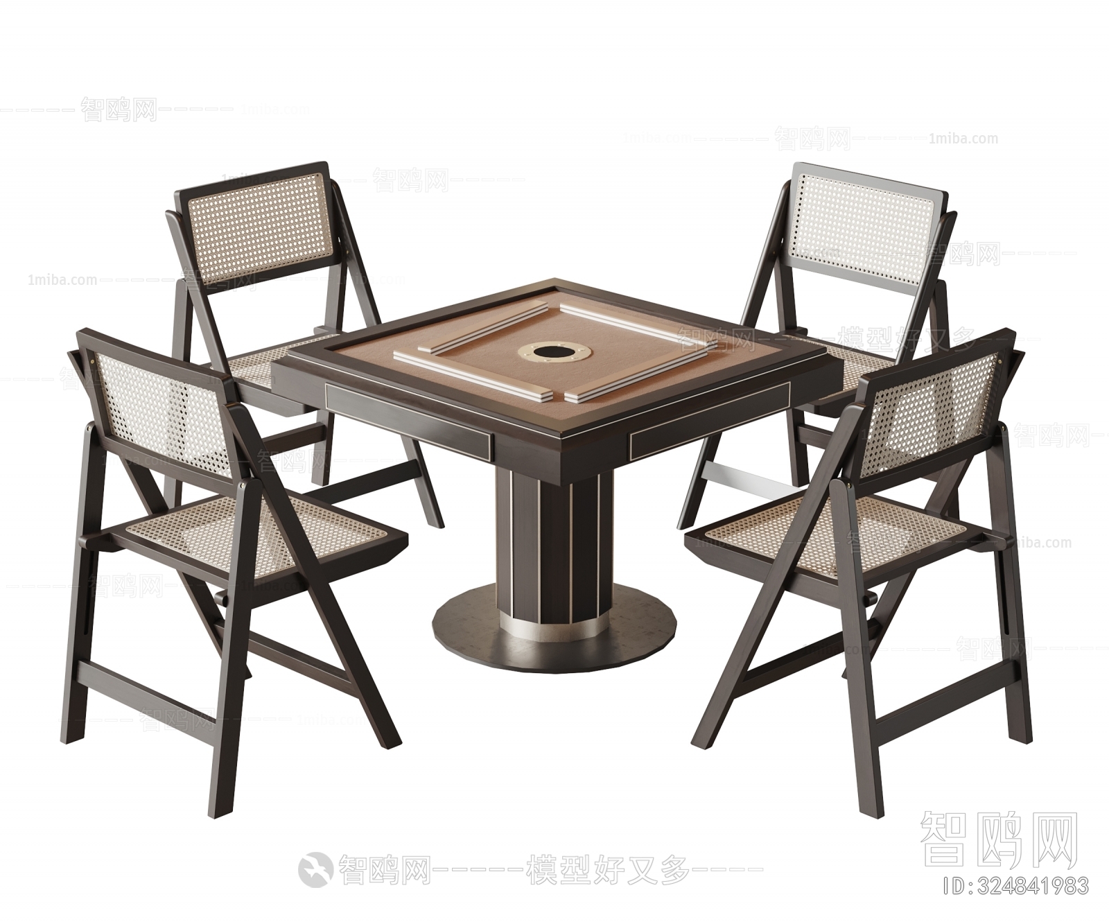 Wabi-sabi Style Mahjong Tables And Chairs