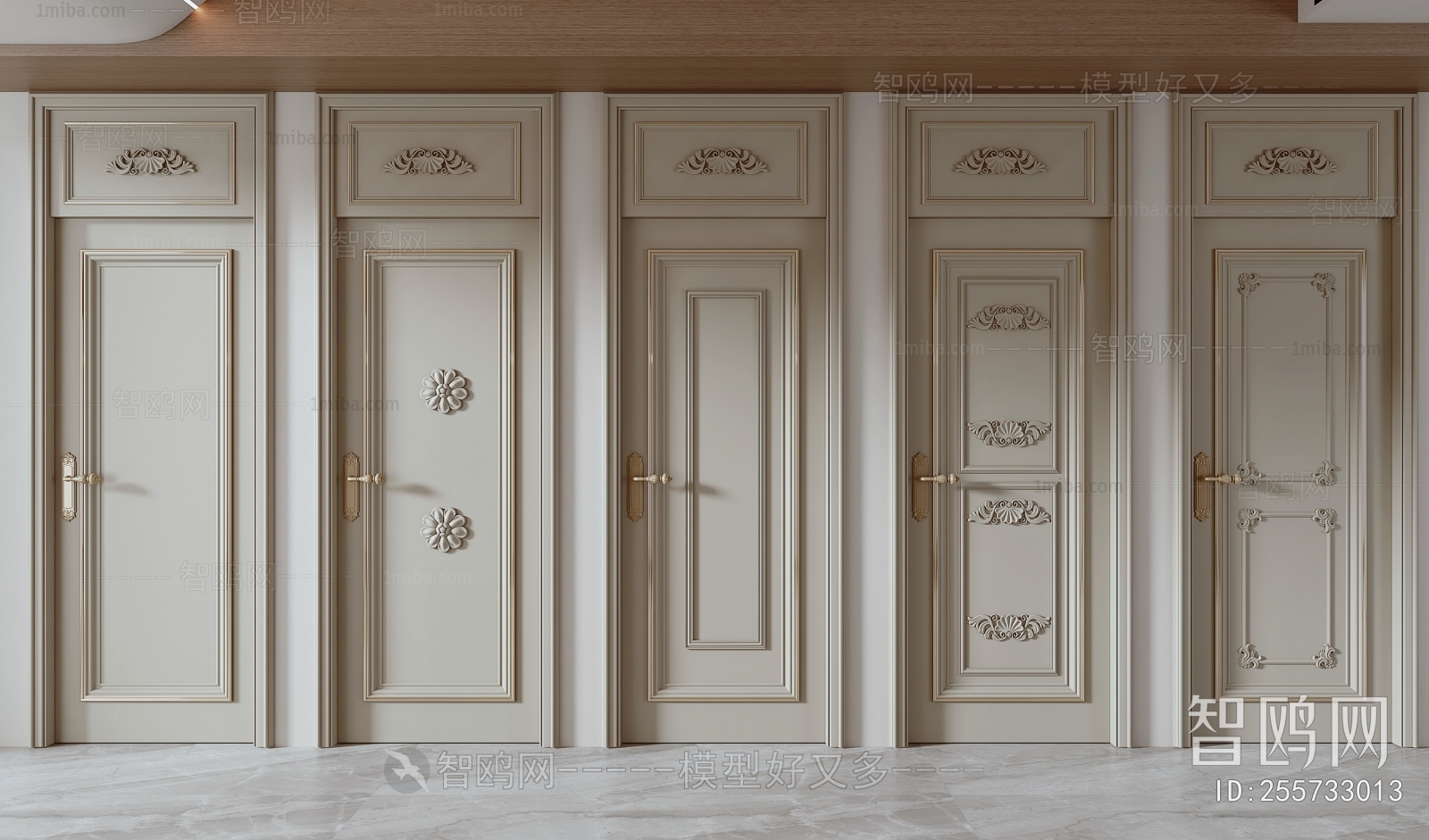 Simple European Style Single Door