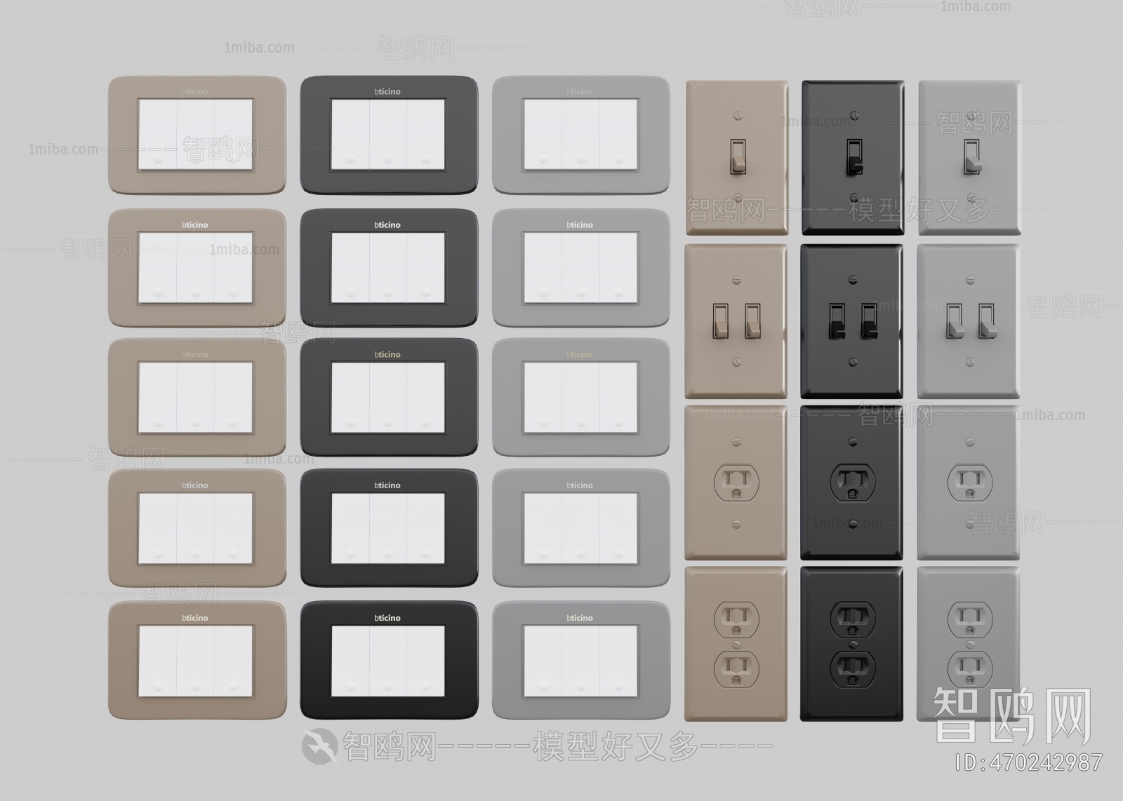 Modern Switch Socket Panel