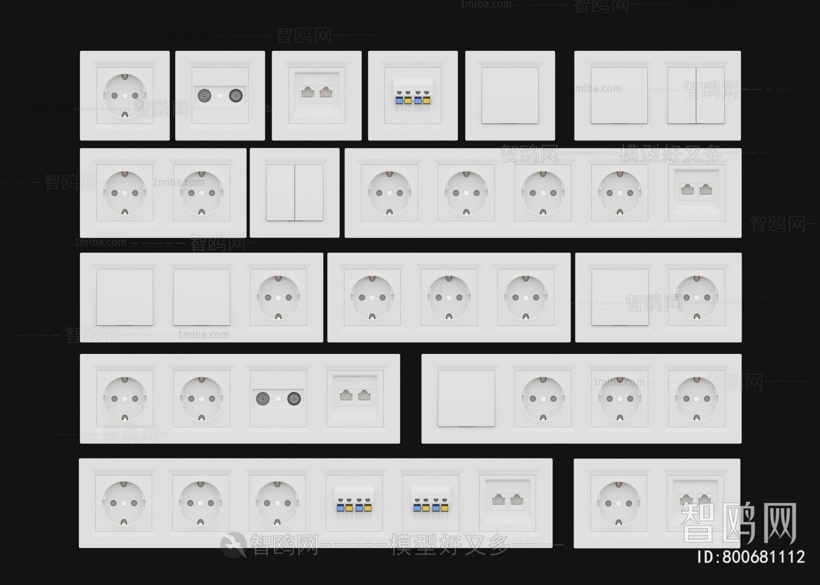 Modern Switch Socket Panel