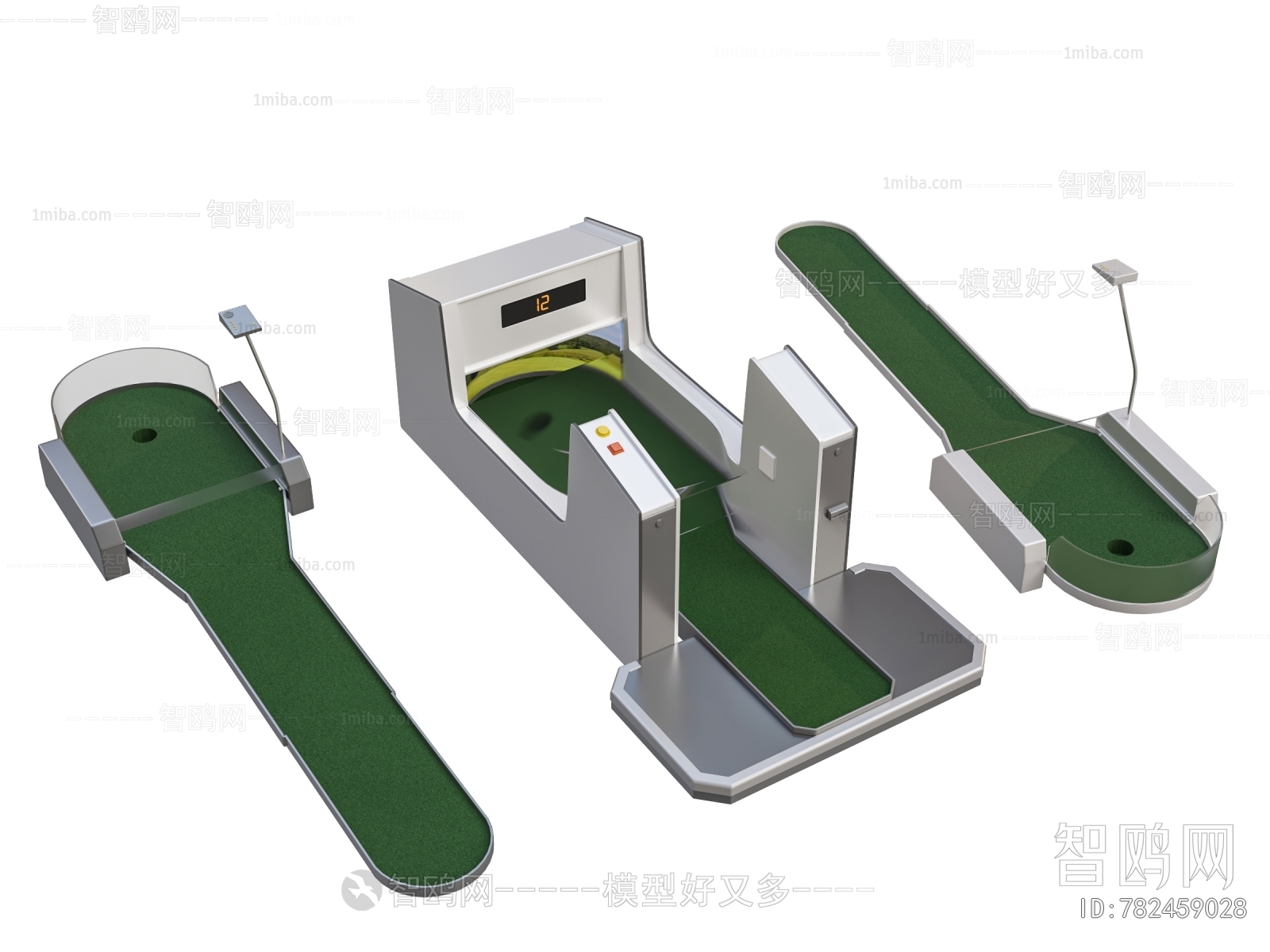 现代室内高尔夫设备