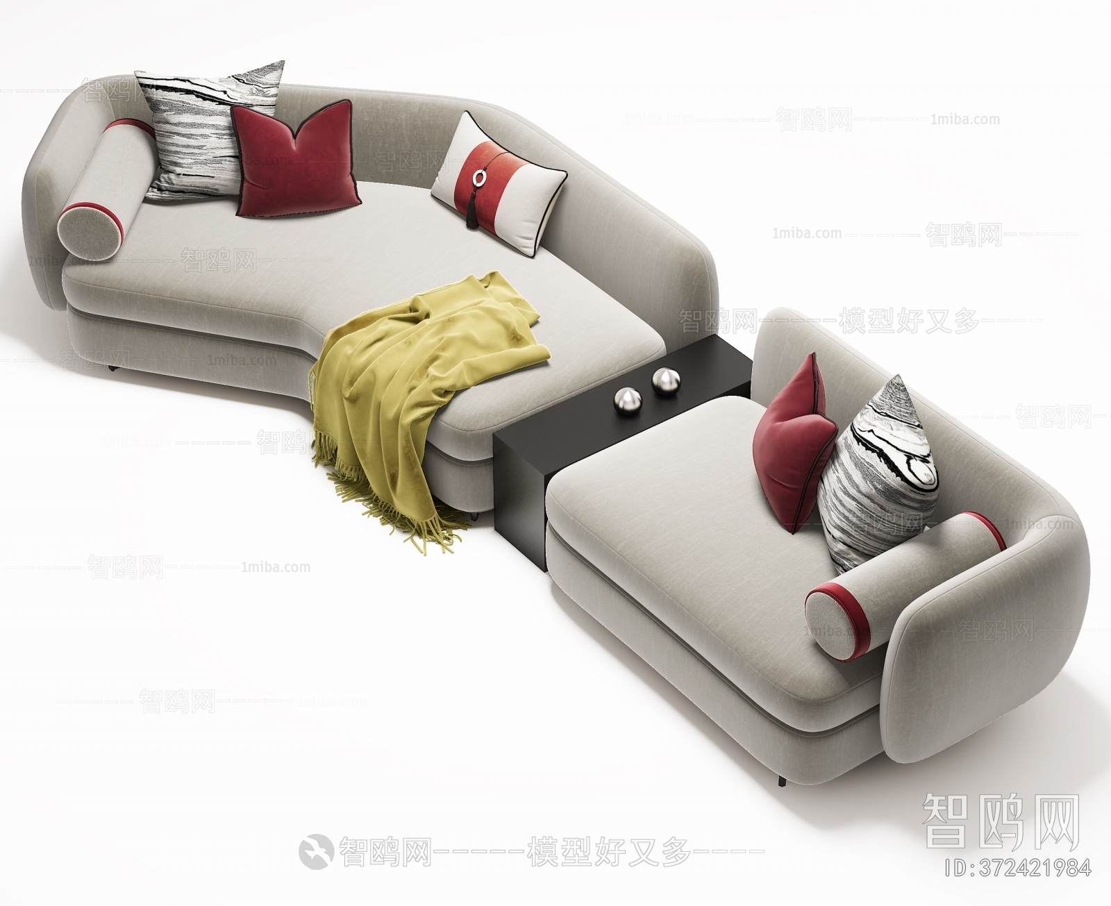 New Chinese Style Multi Person Sofa