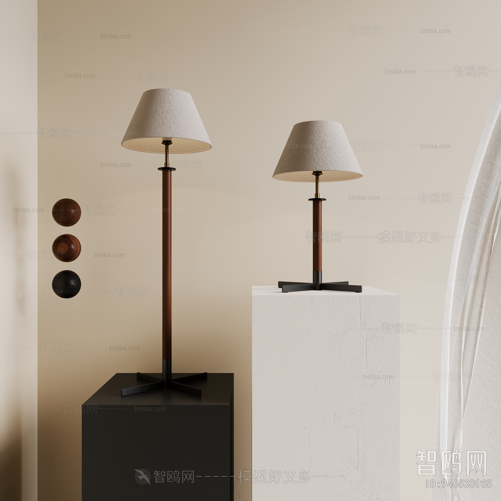 Wabi-sabi Style Table Lamp