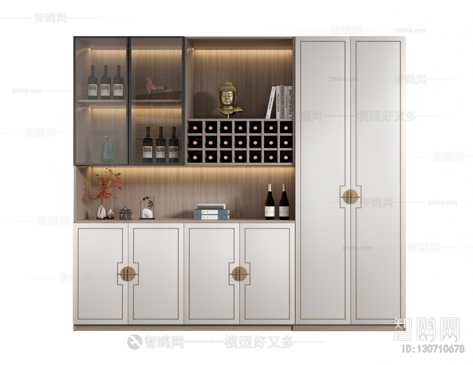 New Chinese Style Wine Cabinet