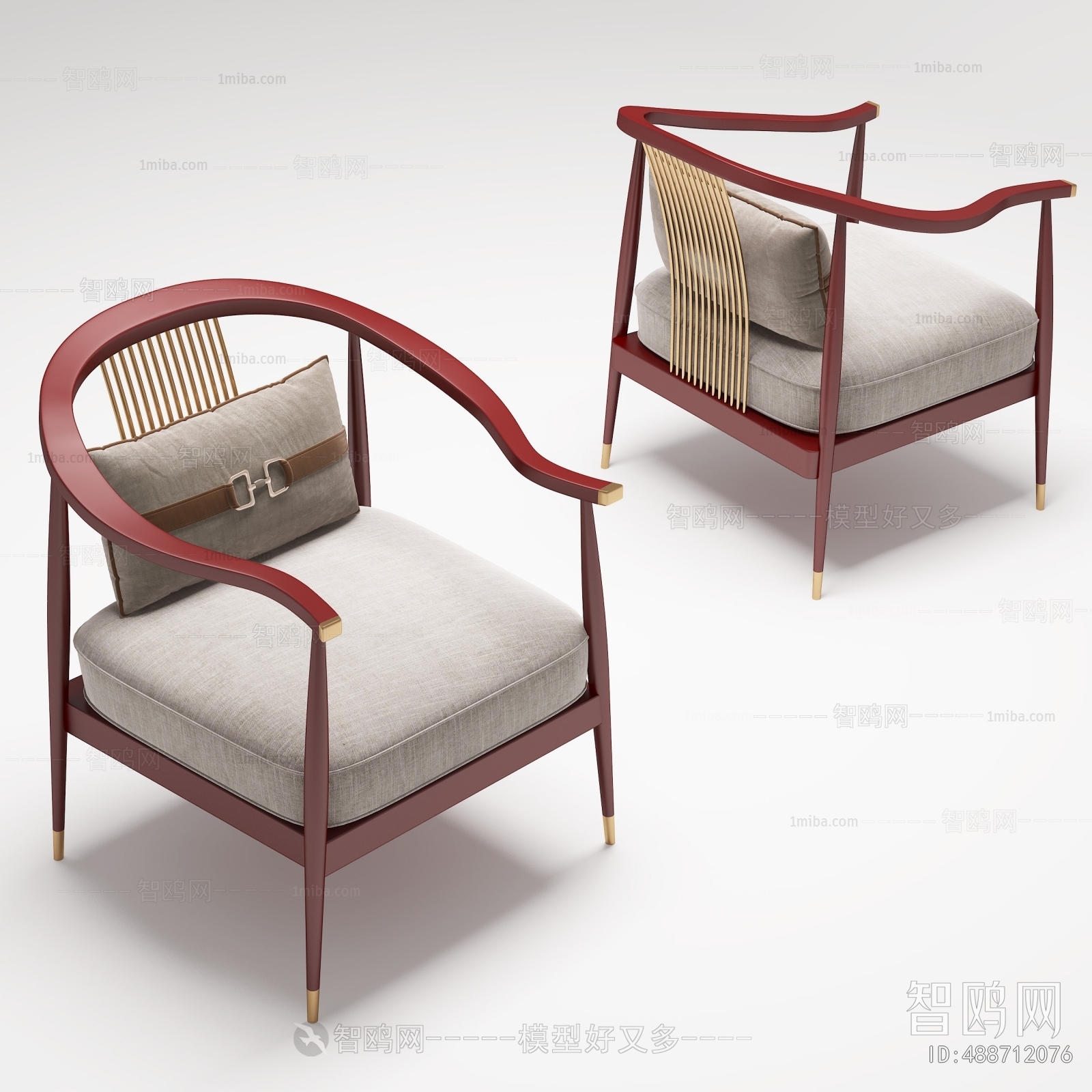 新中式休闲椅
