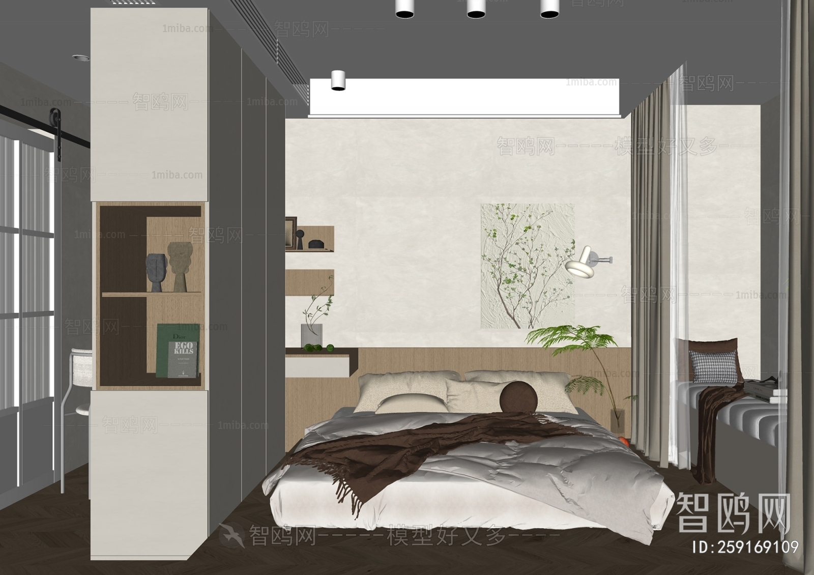 Wabi-sabi Style Bedroom