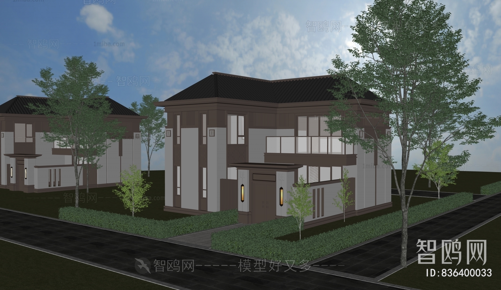 New Chinese Style Villa Appearance