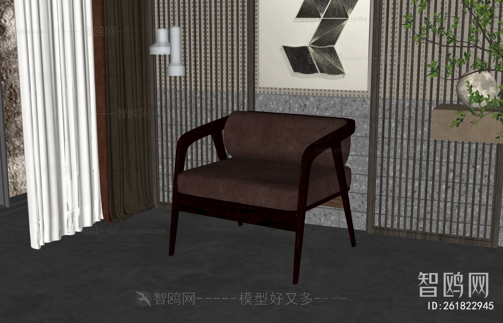 New Chinese Style Lounge Chair