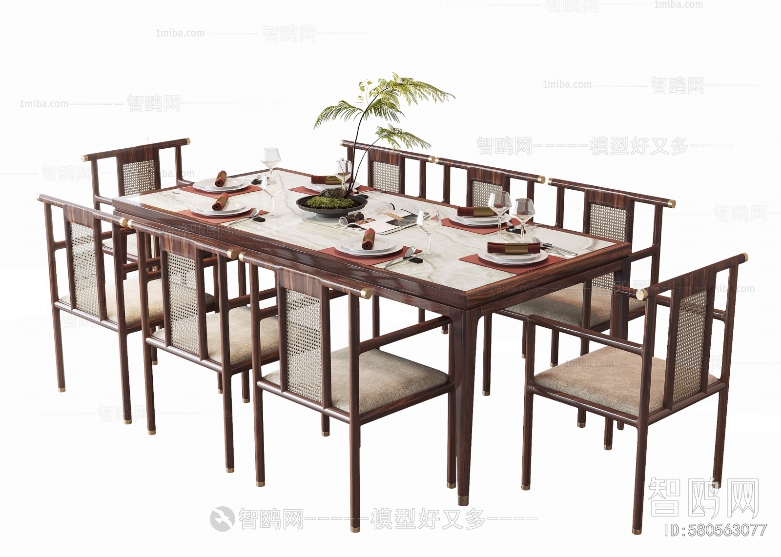 New Chinese Style Dining Table And Chairs