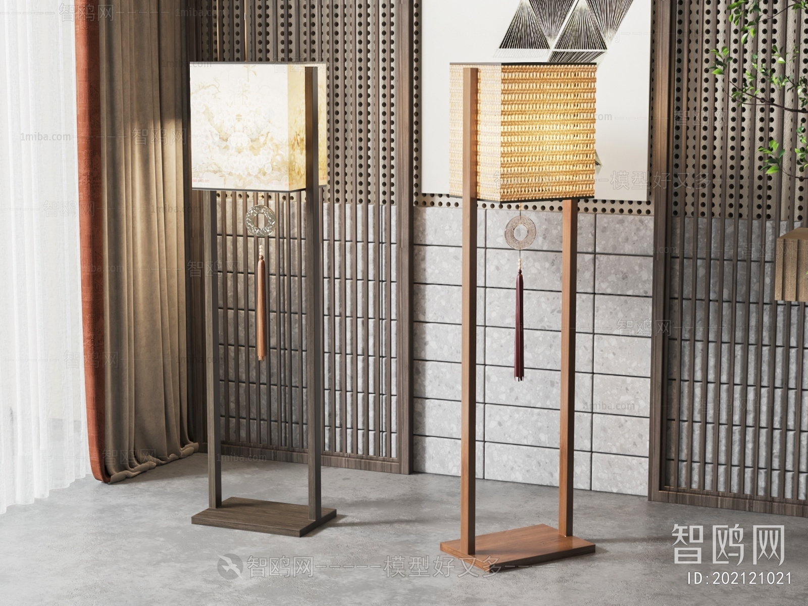 New Chinese Style Floor Lamp