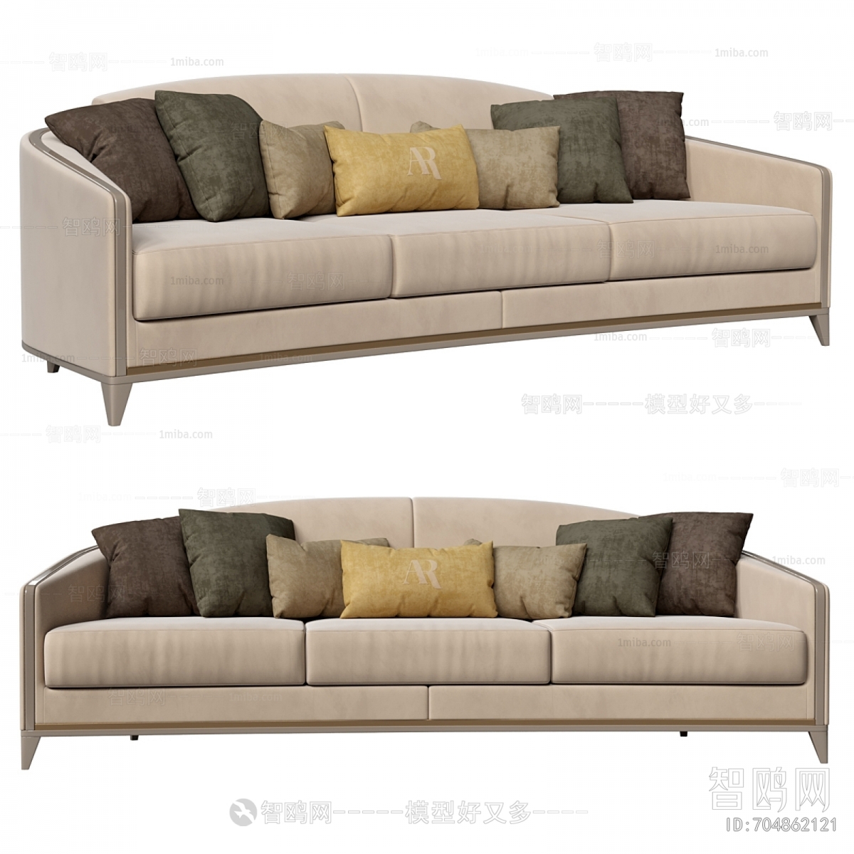 Modern Three-seat Sofa