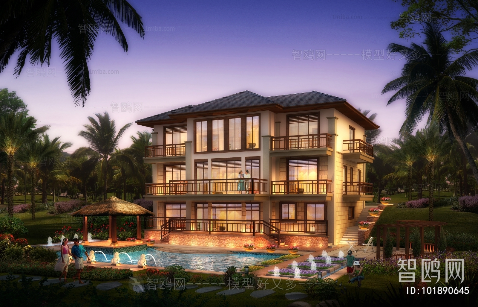 Southeast Asian Style Villa Appearance