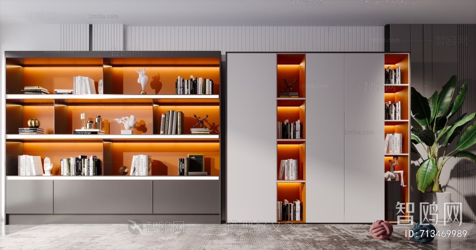 Modern Nordic Style Bookcase