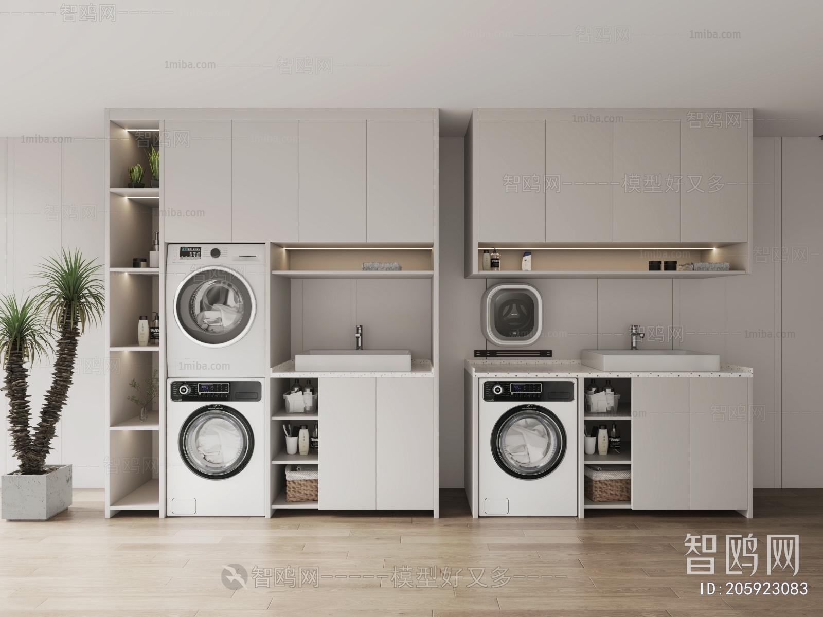 Modern Laundry Cabinet