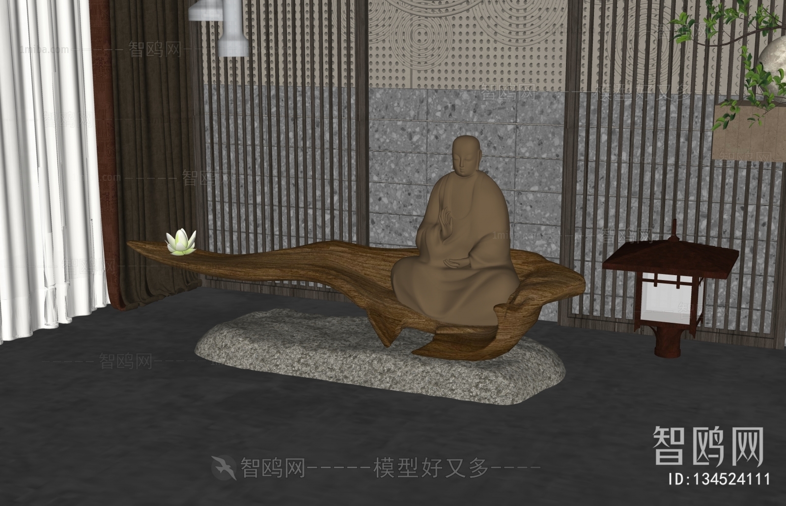 新中式佛像雕塑摆件