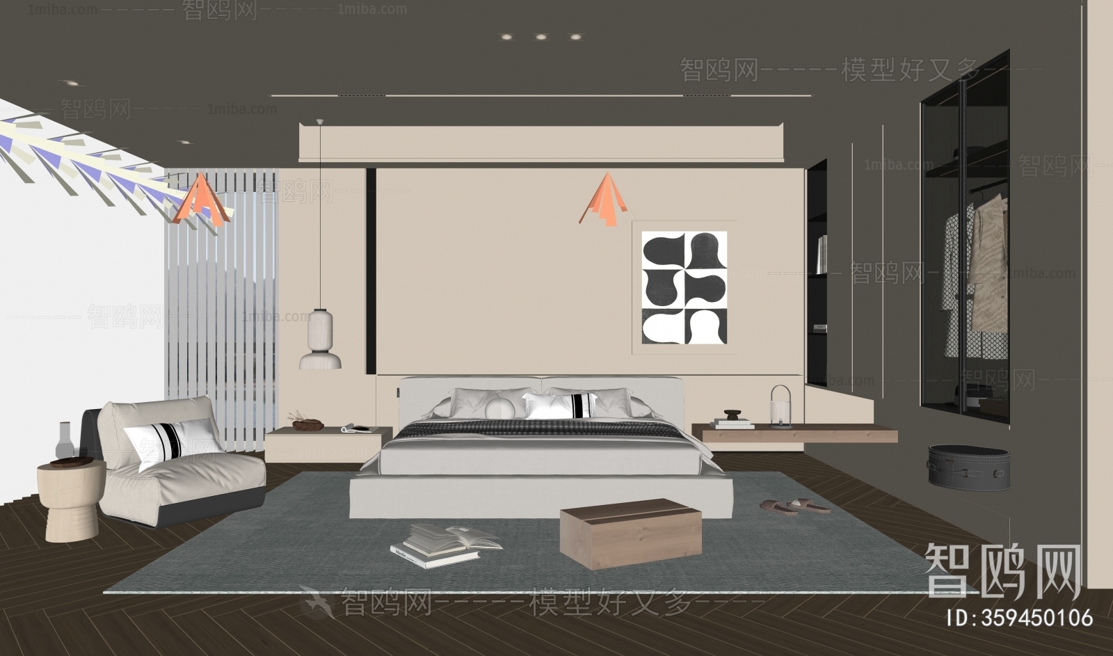 Wabi-sabi Style Bedroom