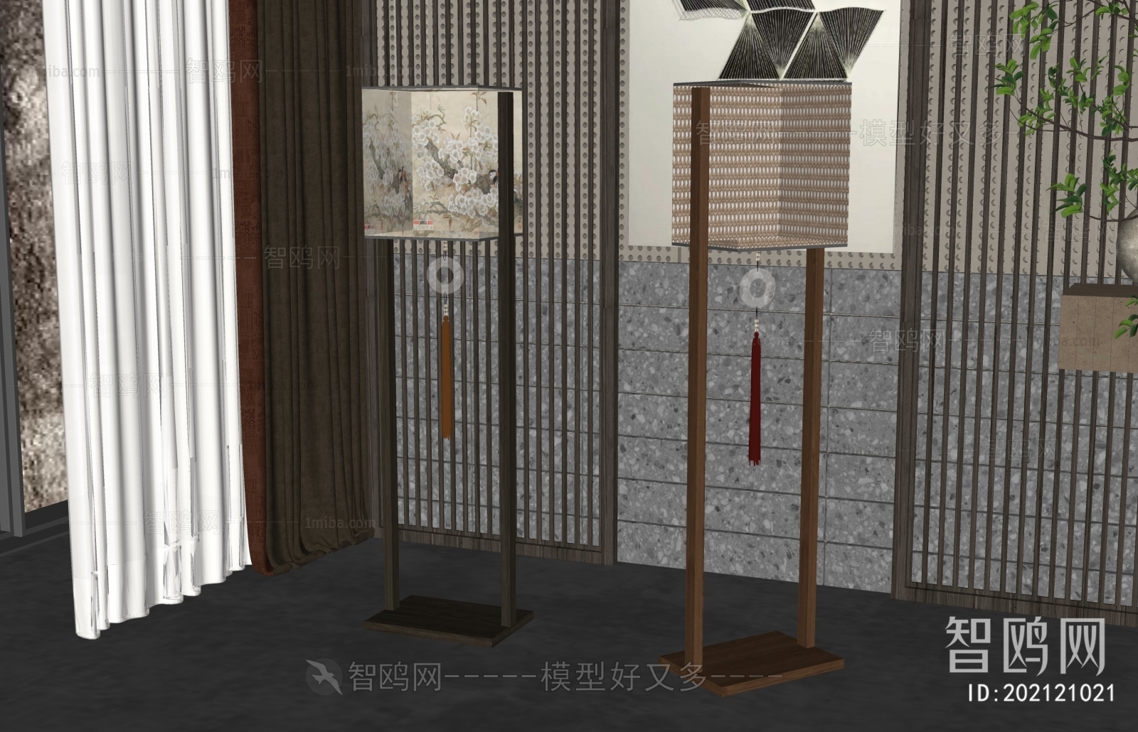 New Chinese Style Floor Lamp