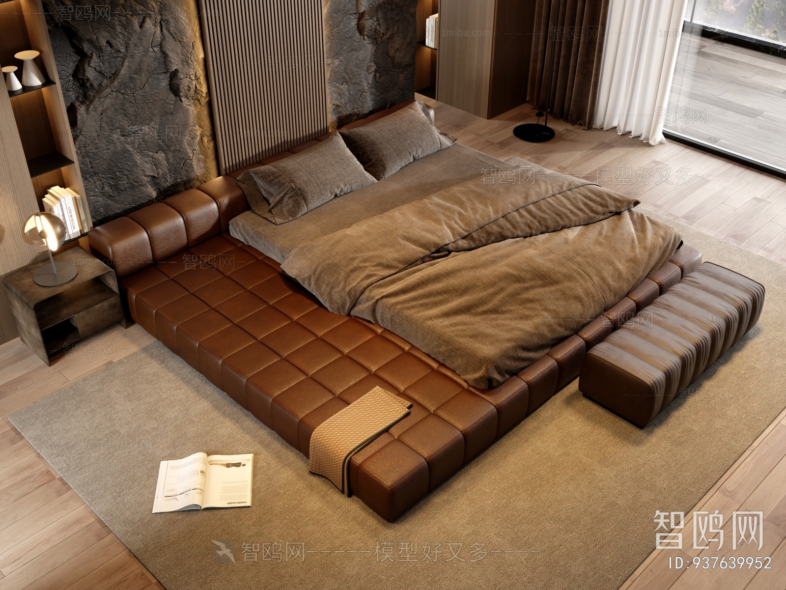 Minotti 米洛提 现代双人床