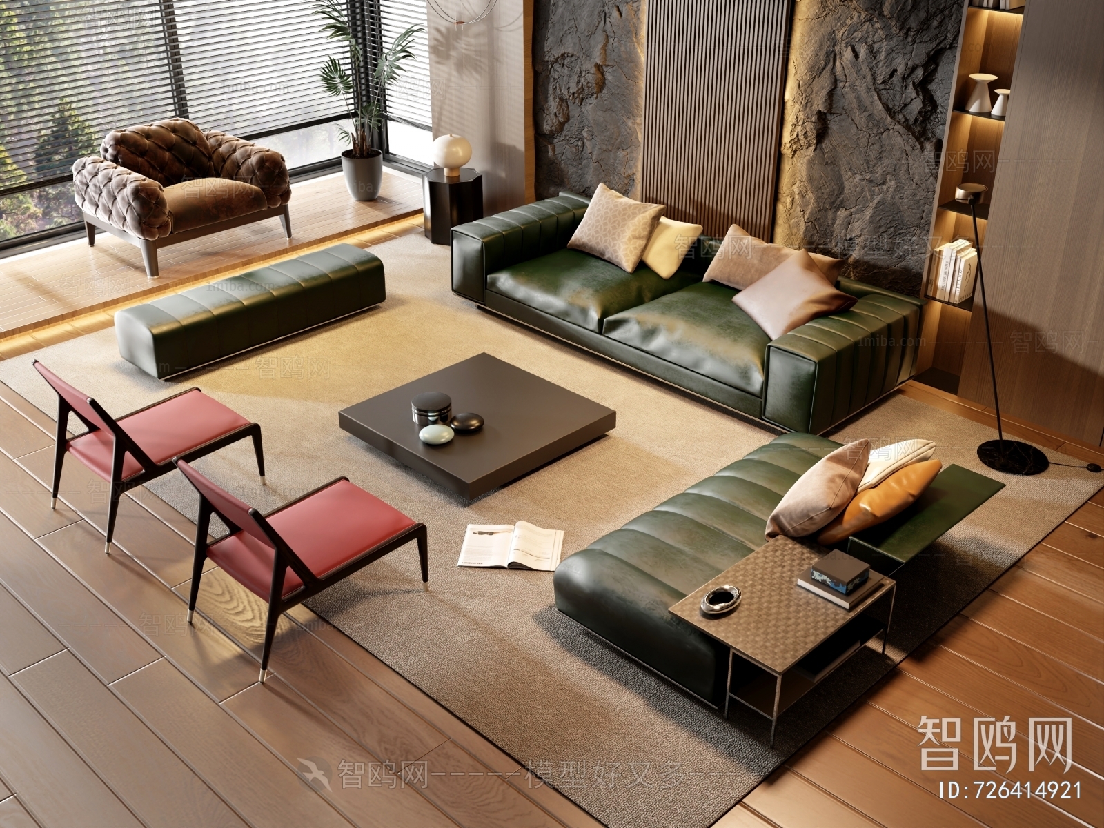 Minotti 米洛提 现代沙发茶几组合