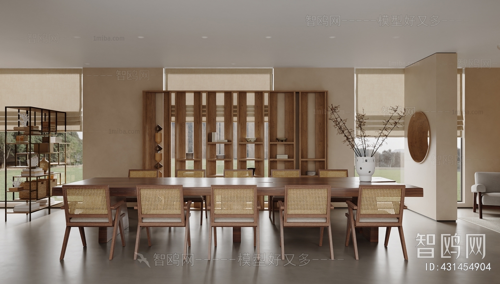 Wabi-sabi Style Dining Room