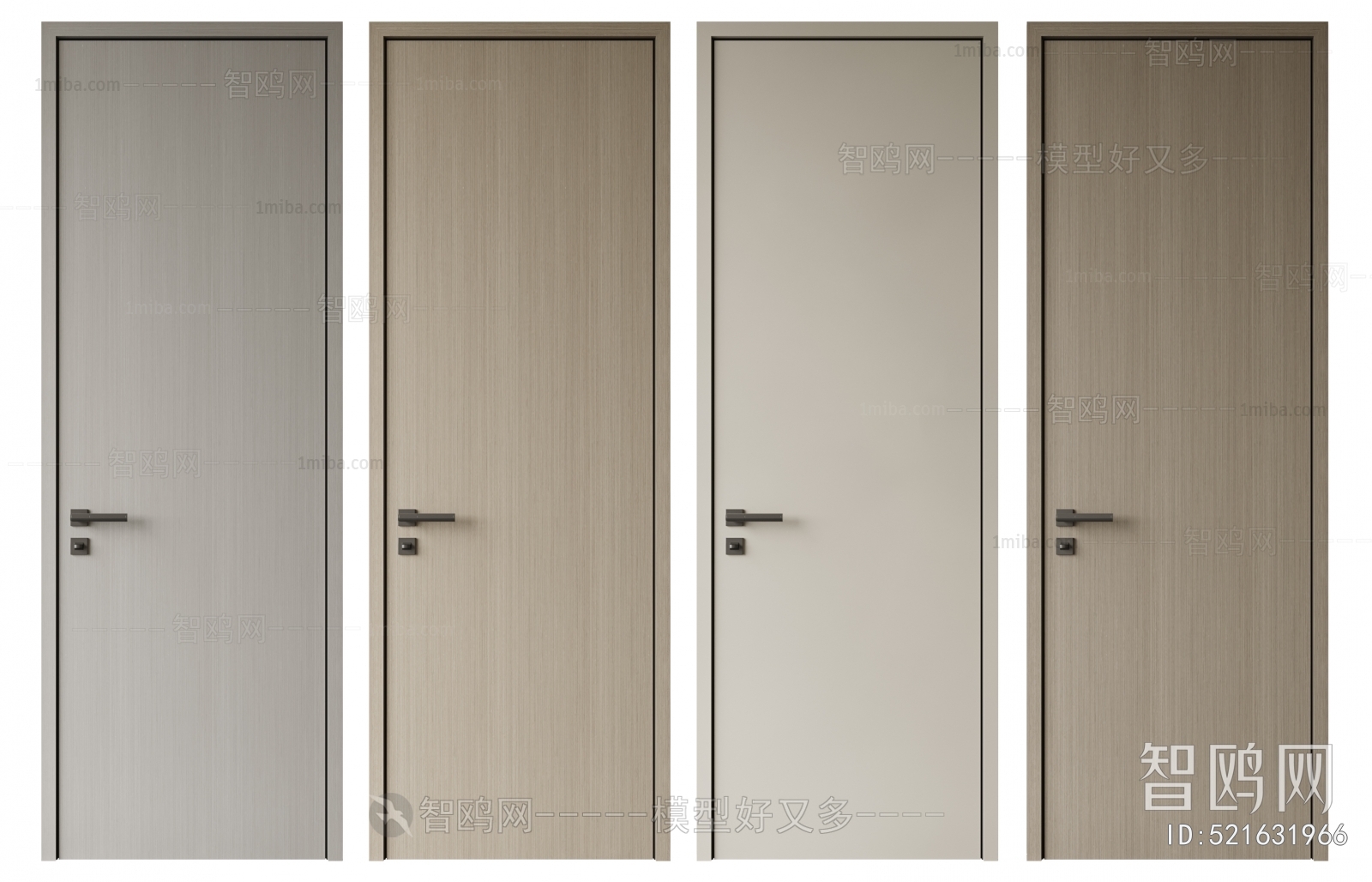 Modern Solid Wood Door