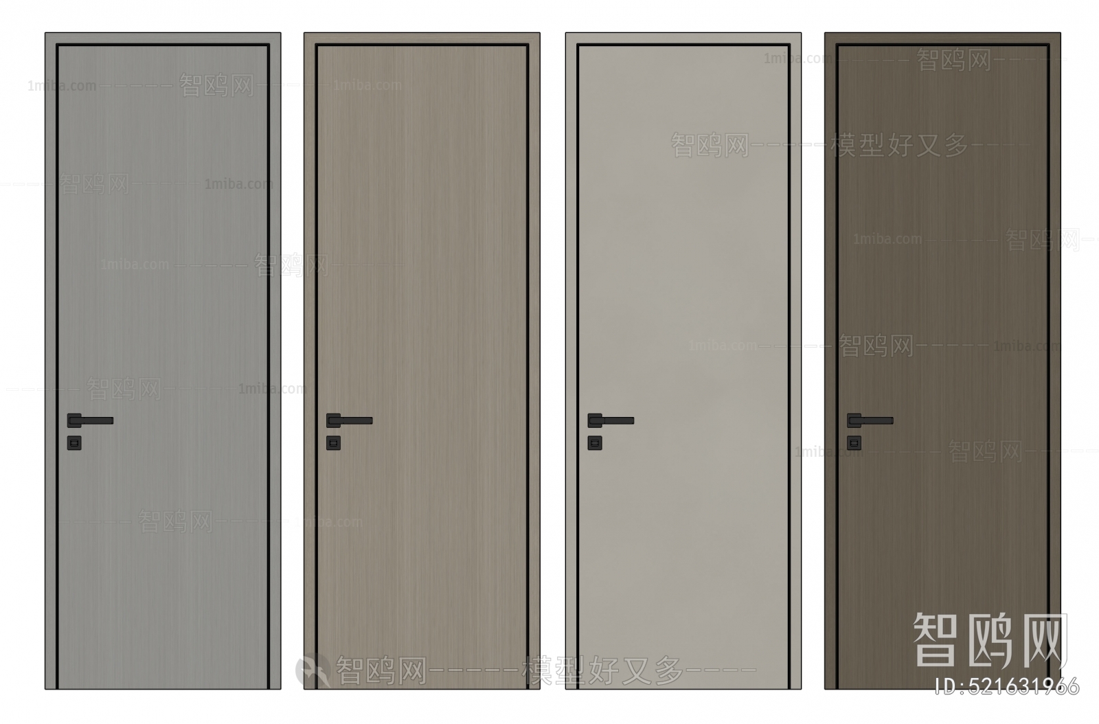 Modern Solid Wood Door