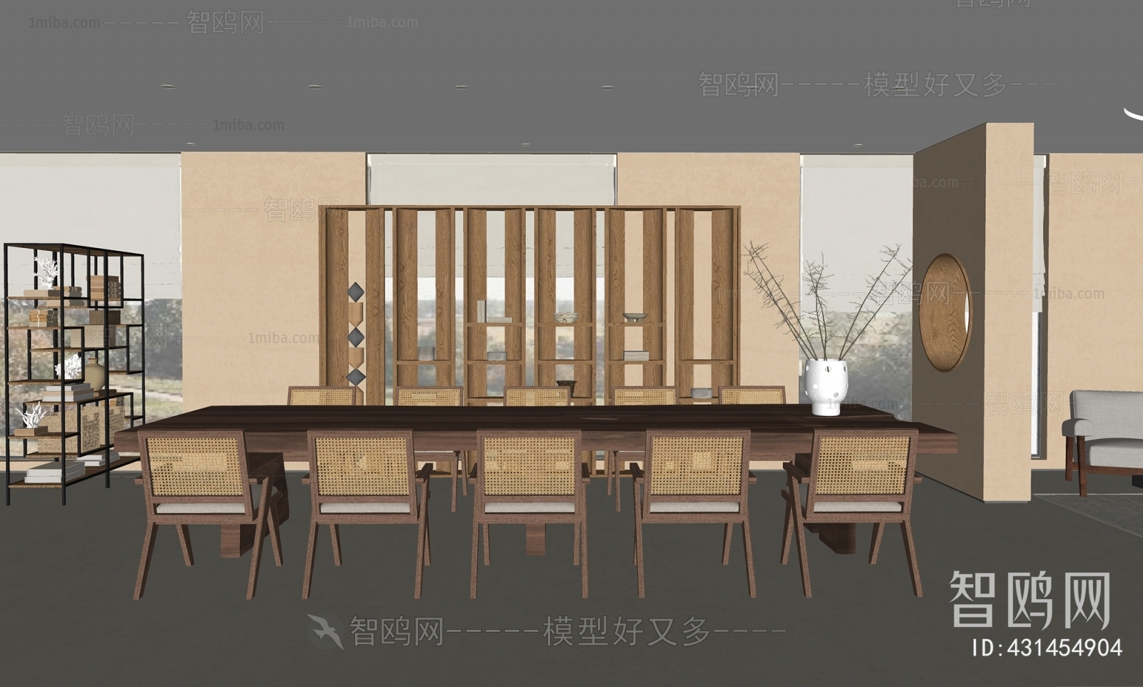 Wabi-sabi Style Dining Room