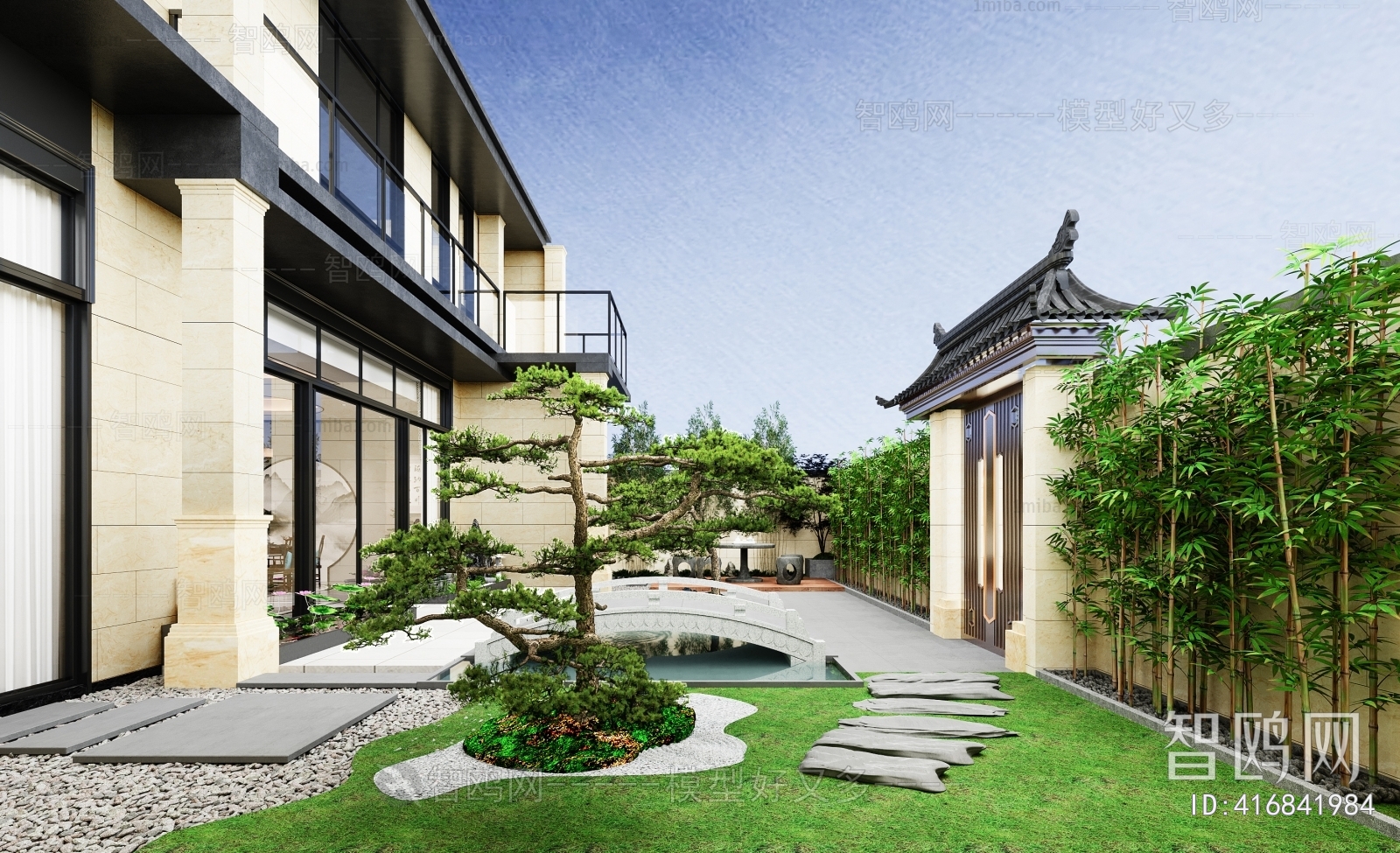 Modern Courtyard/landscape