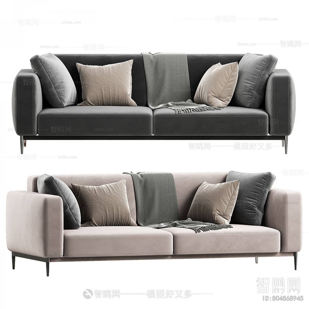 Flexform现代双人沙发